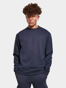 Sudadera de punto acanalado para hombre Soft URBAN CLASSICS, 380 g/m², con algodón, color azul marino.