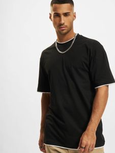 Comfortable URBAN CLASSICS men's T-shirt, 180 g/m², cotton, black/white