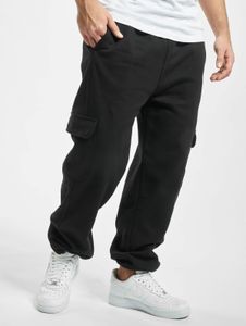 Casual URBAN CLASSICS men's jeans with pockets, 380 g/m², cotton, black