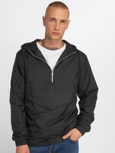 Chaqueta casual urbana clásica para hombre, 130 g/m², negra