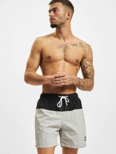 Pantalones de hombre Modern Urban Classics con cordón ajustable y cremallera, 120 g/m², gris/negro.