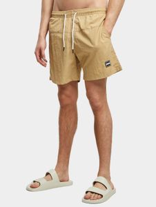 Pantalon homme URBAN CLASSICS décontracté, cordon de serrage, tissu stretch, 120 g/m², beige
