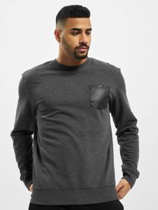 Comfortable Urban Classics men's ribbed knit sweatshirt, 240 g/m², with cotton, grey