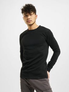 Casual Urban Classics men's ribbed quilted sweatshirt, 260 g/m², black