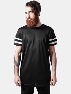 Comoda t-shirt da uomo Urban Classics in rete trapuntata, 130 g/m², nero/bianco