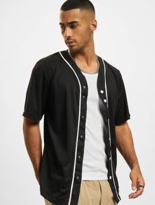 Casual URBAN CLASSICS men's polo shirt, mesh, 170 g/m², black/white