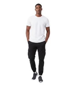 Comodi pantaloni cargo da uomo URBAN CLASSICS con elastico in vita e tasche cargo, neri