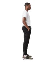 Comodi pantaloni cargo da uomo URBAN CLASSICS con elastico in vita e tasche cargo, neri