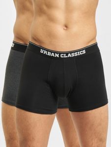 Comfortable Urban Classics men's boxer shorts, stretch, 160 g/m², cotton, grey/black