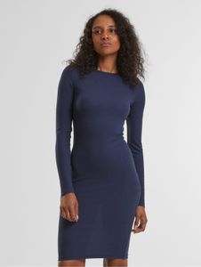Vestido elegante de Urban Classics para mujer, tejido elástico, 235 g/m², azul marino