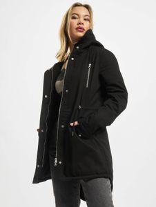 funktionale URBAN CLASSICS Damen Jacke Stretch Kapuze 240 g/m² mit Baumwolle Schwarz