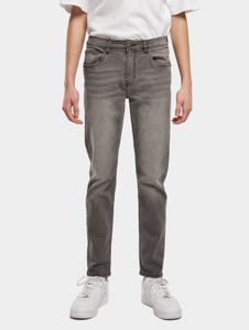 Jeans da uomo Urban Classics, vestibilità slim, elasticizzati, con tasche, in cotone, grigi.
