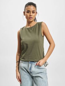 T-shirt sportiva da donna Urban Classics elasticizzata 180 g/m² in cotone color kaki
