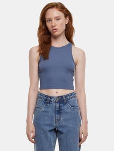 sporty Urban Classics women's stretch T-shirt 180 g/m² with cotton, blue