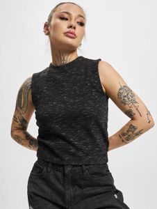 Camiseta casual urbana clásica para mujer, 240 g/m², algodón, negro/blanco