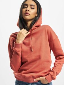 Modern Urban Classics women's hoodie with ribbed cuffs and hood, 300 g/m² cotton, red