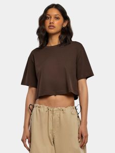 T-shirt sportiva da donna Urban Classics, oversize, 140 g/m², cotone, marrone