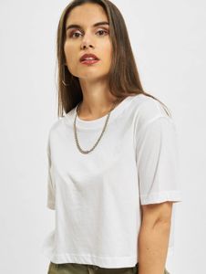 Camiseta deportiva Urban Classics para mujer, corte oversize, 140 g/m², algodón, blanca.