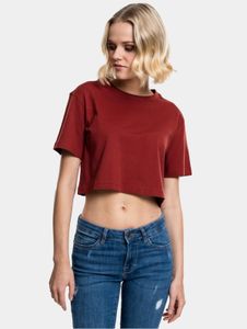 Camiseta oversize para mujer Modern Urban Classics, 140 g/m², algodón, roja