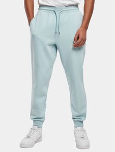 Pantalones versátiles para hombre URBAN CLASSICS con cordón ajustable y bolsillos, algodón de 300 g/m², color azul.