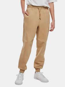 Pantalones vaqueros Urban Classics cómodos para hombre con cordón ajustable y bolsillos, algodón de 300 g/m², color beige.