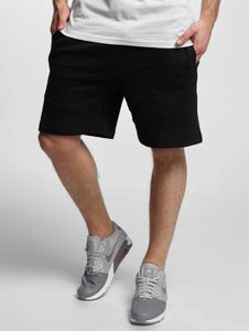 Pantalones cortos casuales Urban Classics para hombre con elasticidad, cordón ajustable y bolsillos, hechos de algodón, color negro.