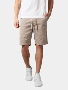 Summer URBAN CLASSICS men's shorts, stretch, drawstring, pockets, cotton, beige