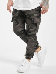 Pantalones vaqueros casuales URBAN CLASSICS para hombre con bolsillos elásticos, algodón de 312 g/m², estampado de camuflaje.