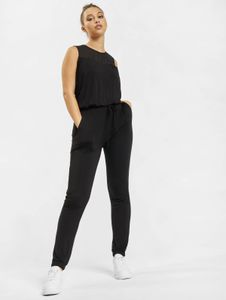 Robe légère Urban Classics pour femme, en tissu extensible, avec poches et empiècements en résille, noire