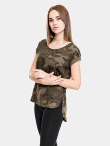 sporty Urban Classics women's T-shirt 140 g/m² with cotton camouflage