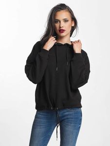 Modern Urban Classics women's hoodie with drawstring and pockets, 300 g/m² cotton, black
