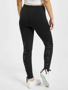 Pantalones elásticos de mujer Casual Urban Classics, 180 g/m², de algodón, color negro.