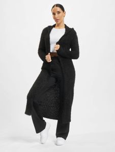 Chaqueta casual urbana clásica para mujer con capucha, color negro.