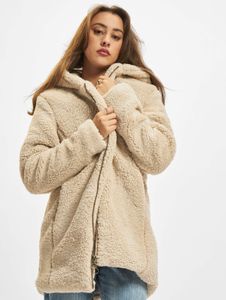 funktionale URBAN CLASSICS Damen Jacke große Kapuze Kordelzug 310 g/m² Beige