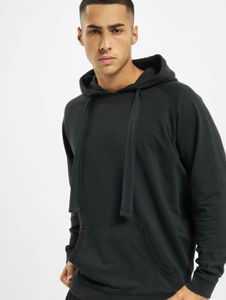 Felpa con cappuccio da uomo in maglia a coste, modello Casual Urban Classics, 260 g/m² di cotone, colore antracite.