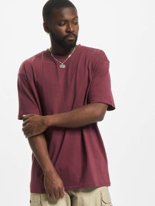 Camiseta oversize informal para hombre de URBAN CLASSICS, 240 g/m², algodón, rojo burdeos.