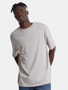 Camiseta casual urbana clásica para hombre, 240 g/m², algodón, gris.