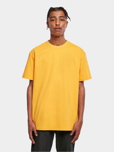 sporty URBAN CLASSICS men's T-shirt, oversize, 240 g/m², cotton, yellow