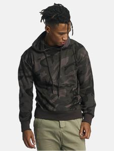 Sudadera con capucha Modern URBAN CLASSICS para hombre con puños y capucha acanalados, 250 g/m² de algodón, estampado de camuflaje.