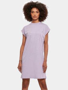 stilvolles Urban Classics Damen Kleid 140 g/m² mit Baumwolle Violett