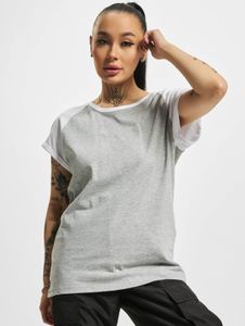 Camiseta cómoda de mujer Urban Classics, 140 g/m², algodón, gris.