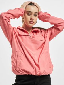 Casual Urban Classics women's jacket with drawstring and zipper, 78 g/m², pink