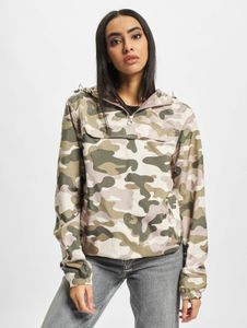 Chaqueta sencilla Urban Classics para mujer con capucha, estampado de camuflaje de 78 g/m².