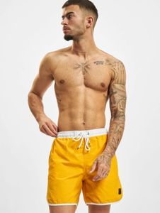 lässige Urban Classics Herren Hose Kordelzug Reißverschluss 116 g/m² Gelb