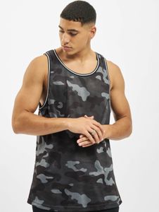modernes Urban Classics Herren T-Shirt Rippbündchen Mesh 130 g/m² Camouflage