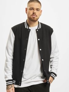Giacca da uomo Simple Urban Classics, 380 g/m², cotone, nero/bianco