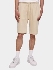 Pantalones cortos ligeros para hombre de Urban Classics con cordón ajustable y bolsillos, algodón de 260 g/m², color beige.