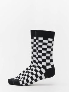 Comfortable URBAN CLASSICS unisex stretch socks with cotton, black/white