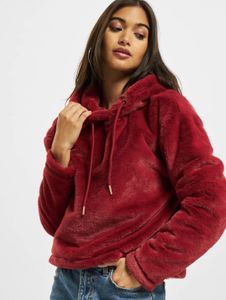 Casual Urban Classics women's hoodie with drawstring hood, 385 g/m², red