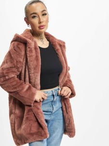 Functional URBAN CLASSICS women's jacket with hood, 420 g/m², brown